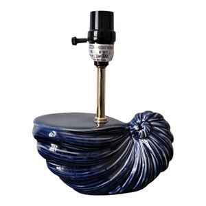 Lamp Blue Shell Nautilis Ceramic 40 Watt